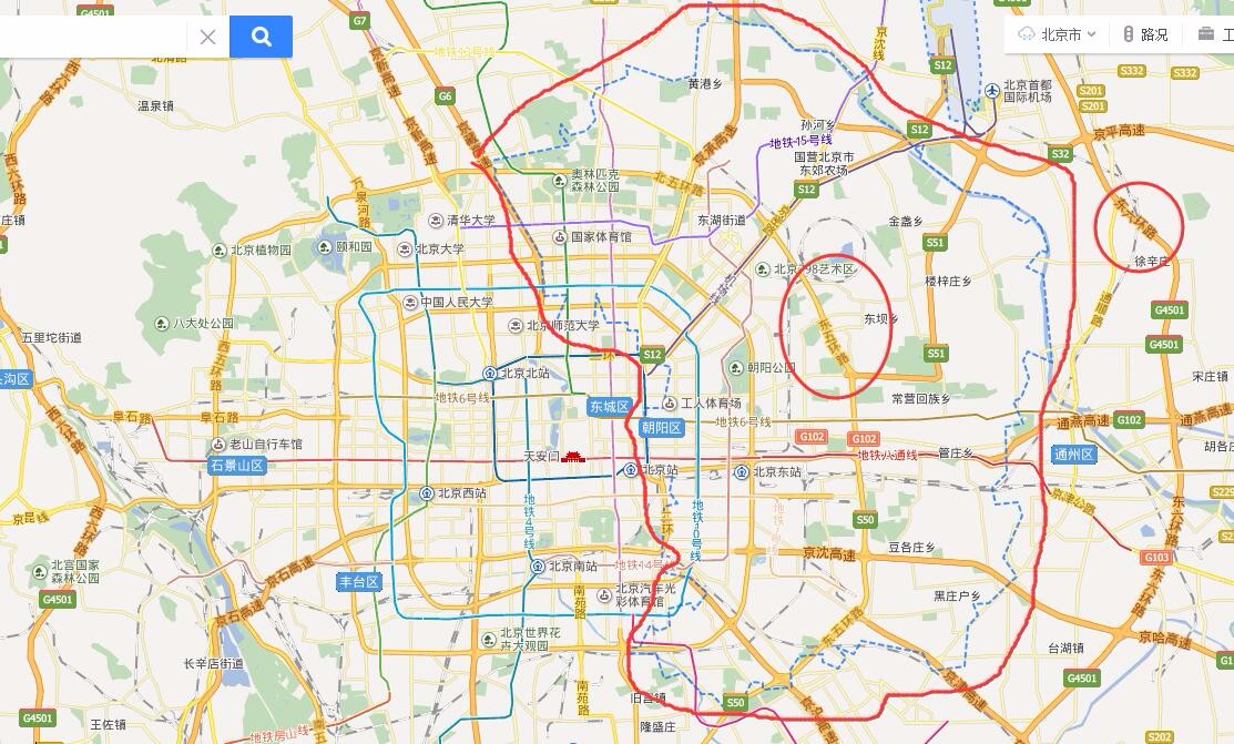 通州属于北京第几环？
