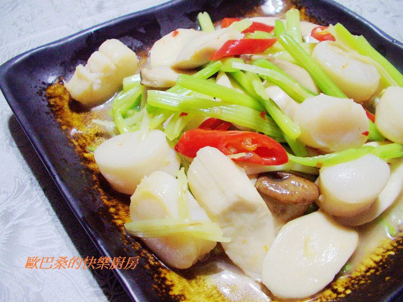 炒元贝的配料