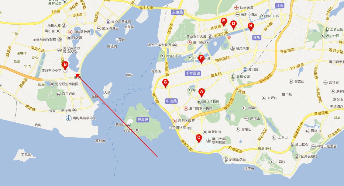 福建厦门的海岛旅游
