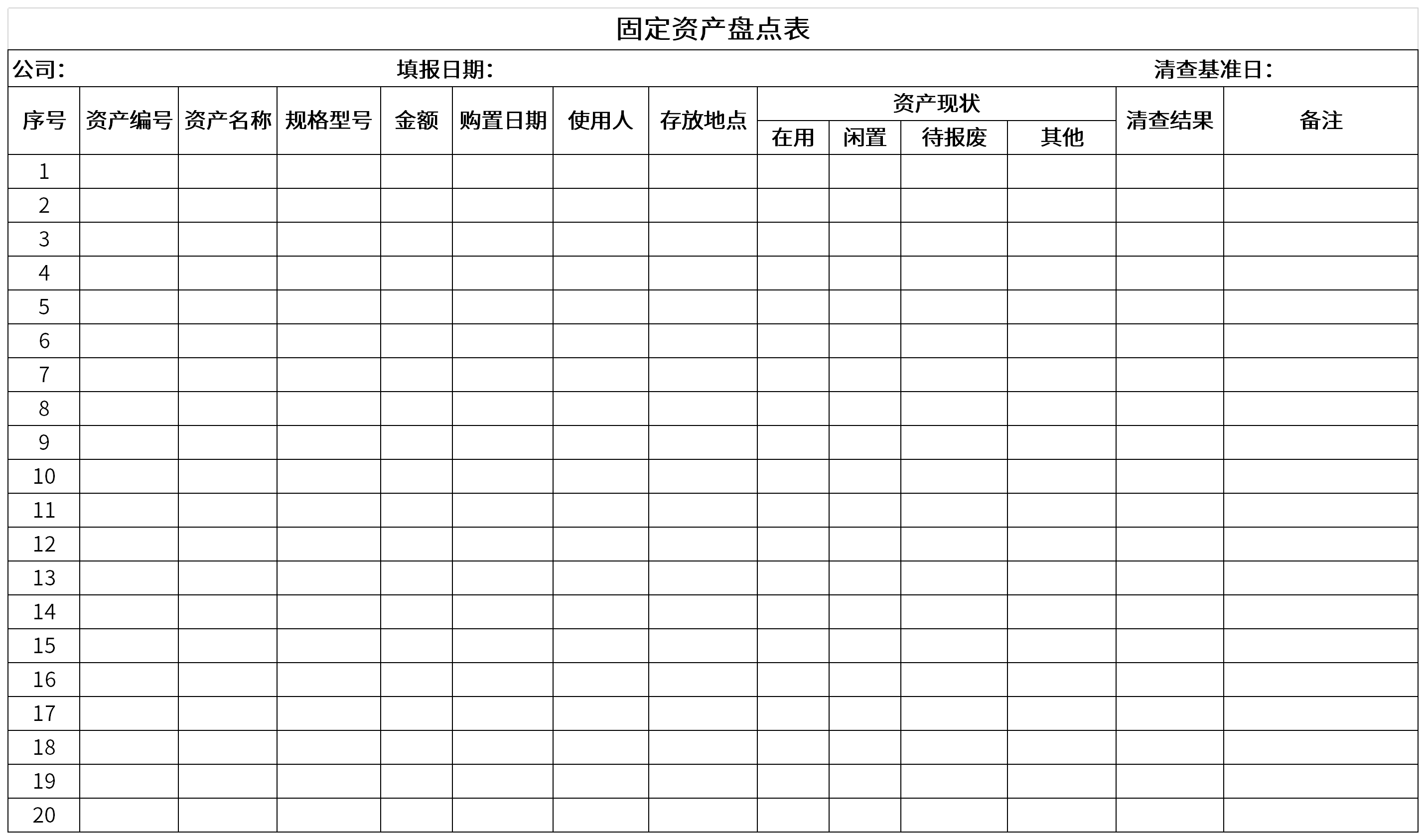 固定资产盘点流程