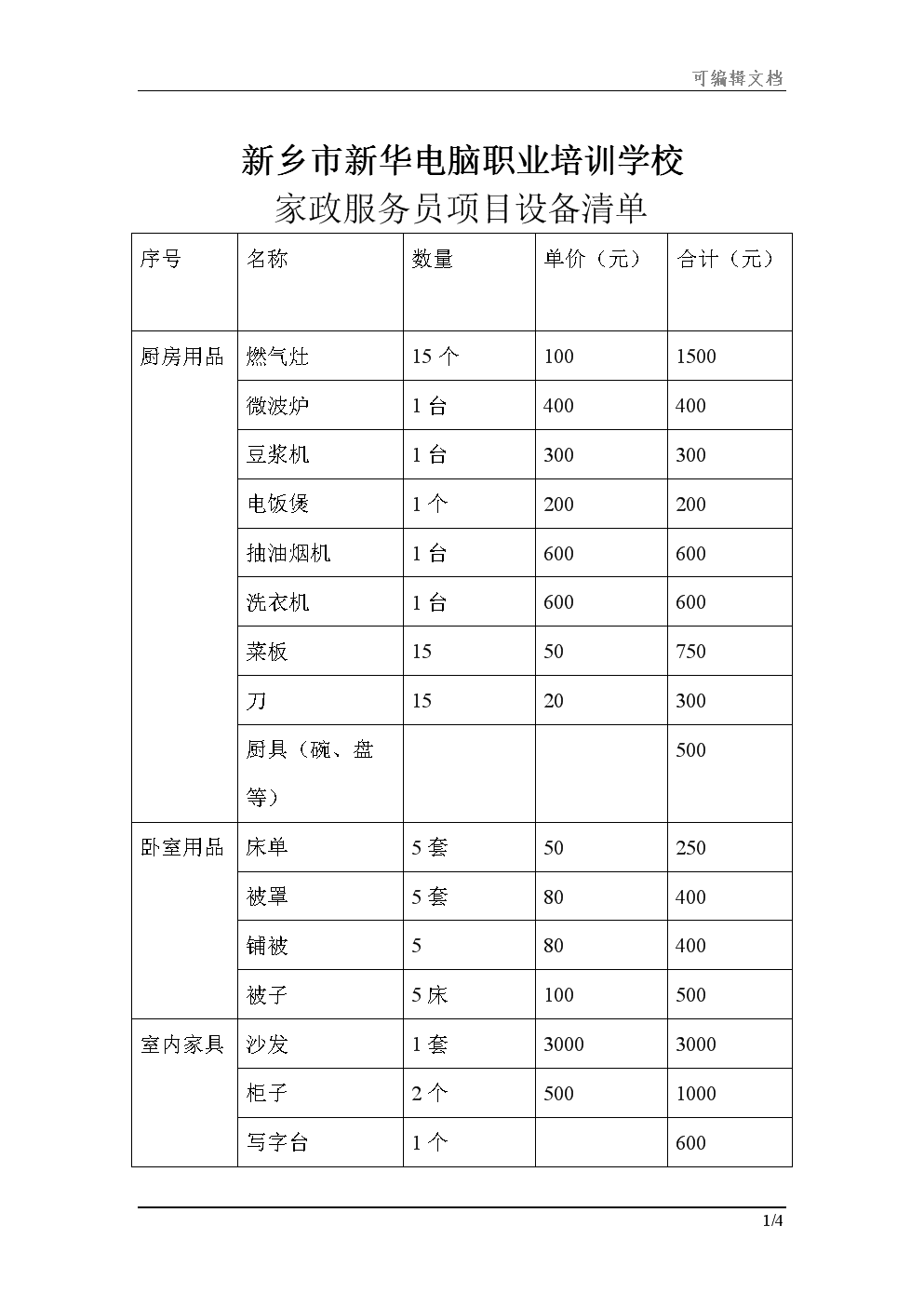 2. 家和家政公司