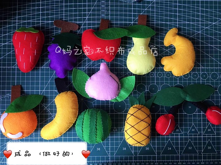 不织布手工刺绣