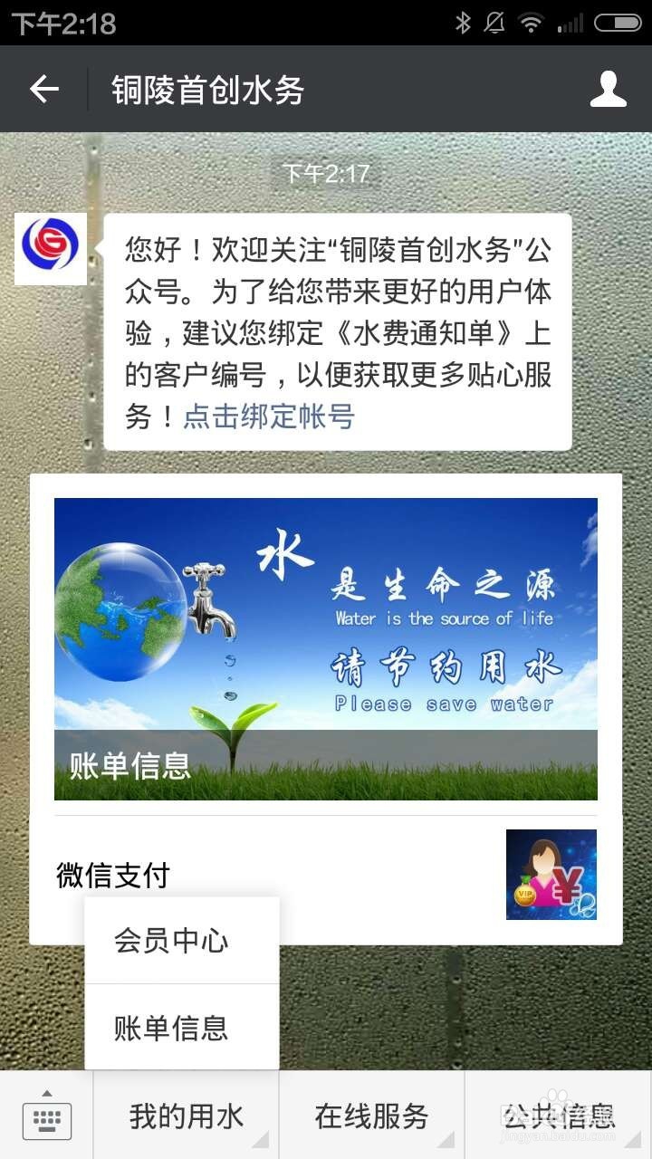 步骤3：输入水费账号和缴费金额
