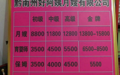 苏州月嫂公司一览表(月嫂公司如何选择)