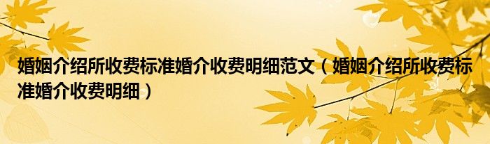 服务费