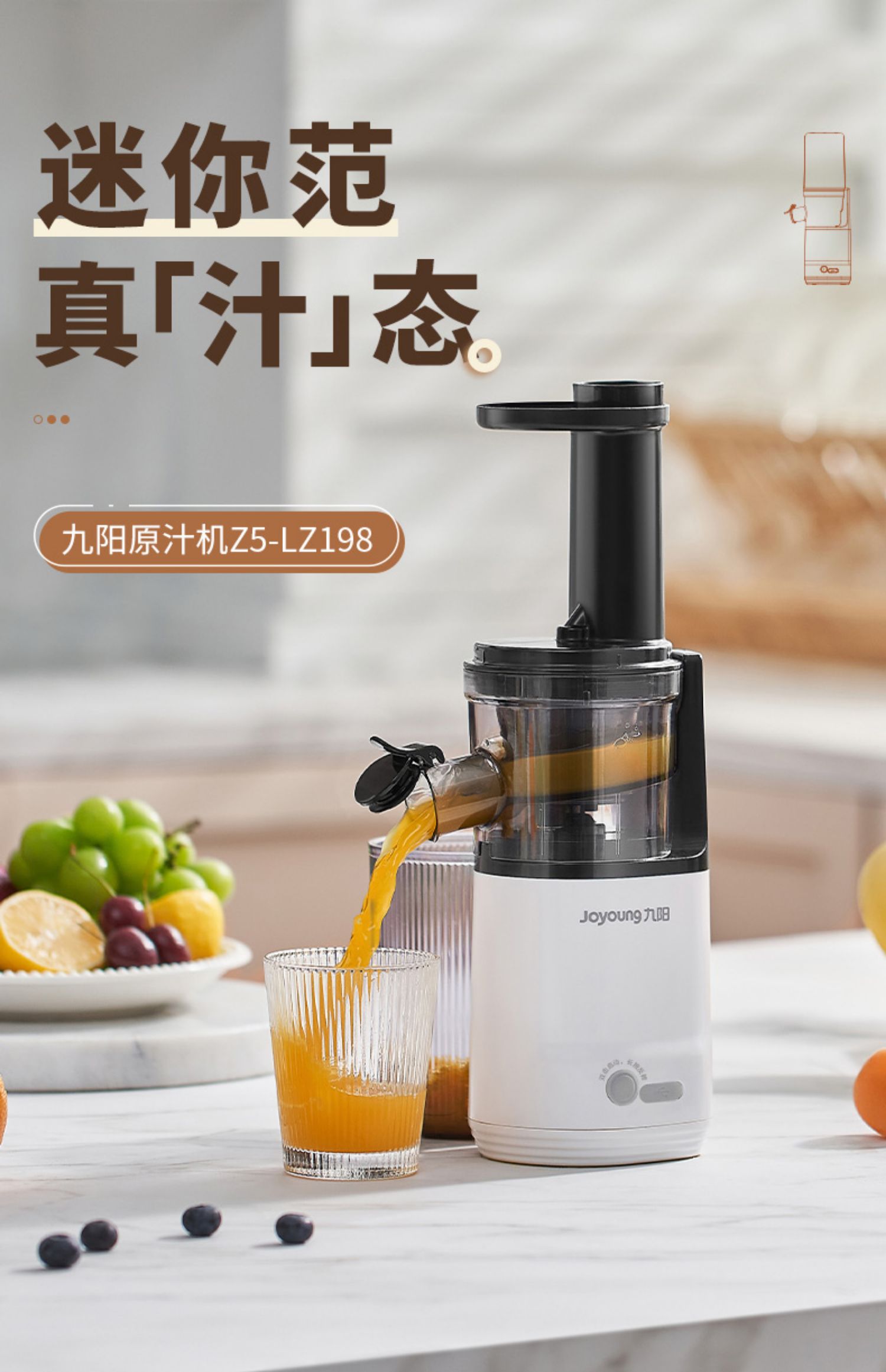九阳榨汁机的特点