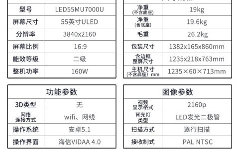 海信电视型号大全说明(海信电视型号参数详解)